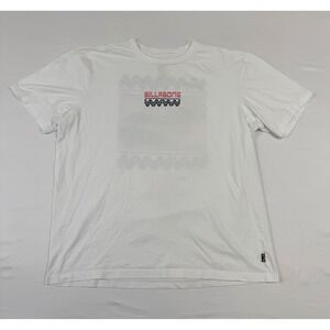 Billabong Adventure Division Mens XL White Organic Cotton Graphic T-Shirt Logo